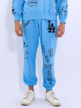 MAYBE CRAZY Black Mamba in Los Angeles SweatPant Blue O/S